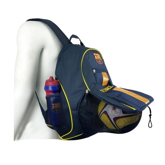 Icon Sports FC Barcelona Backpack with Soccer Ball Compartment - Picture 5 of 10